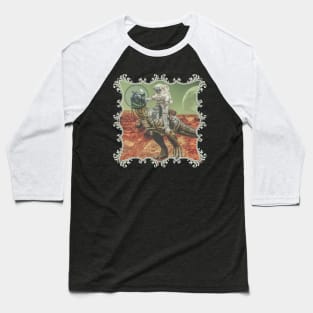 Dinosaur in Space Baseball T-Shirt